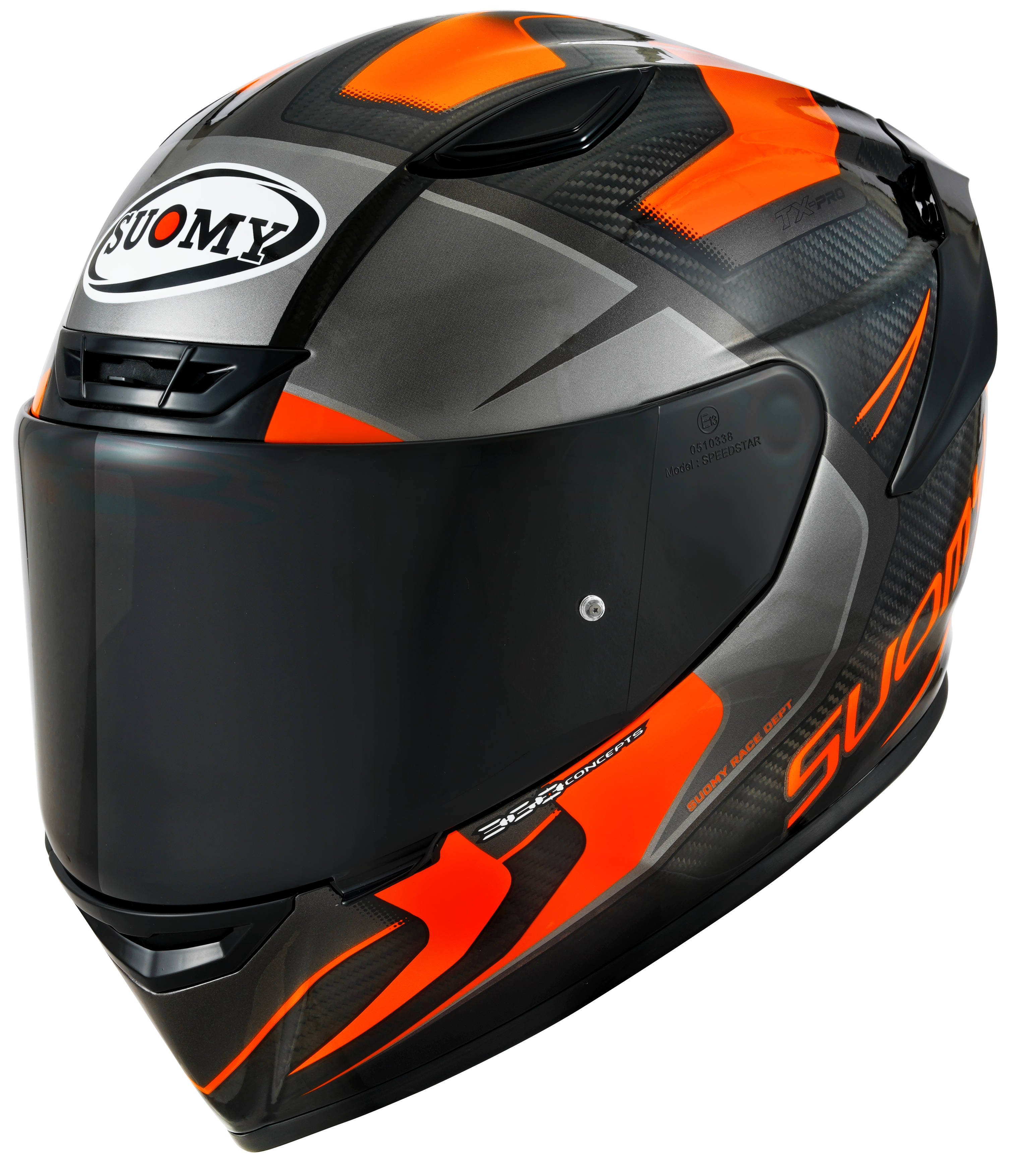Suomy TX-Pro Kask Carbon Advance Turuncu Fluo K6TX0004 