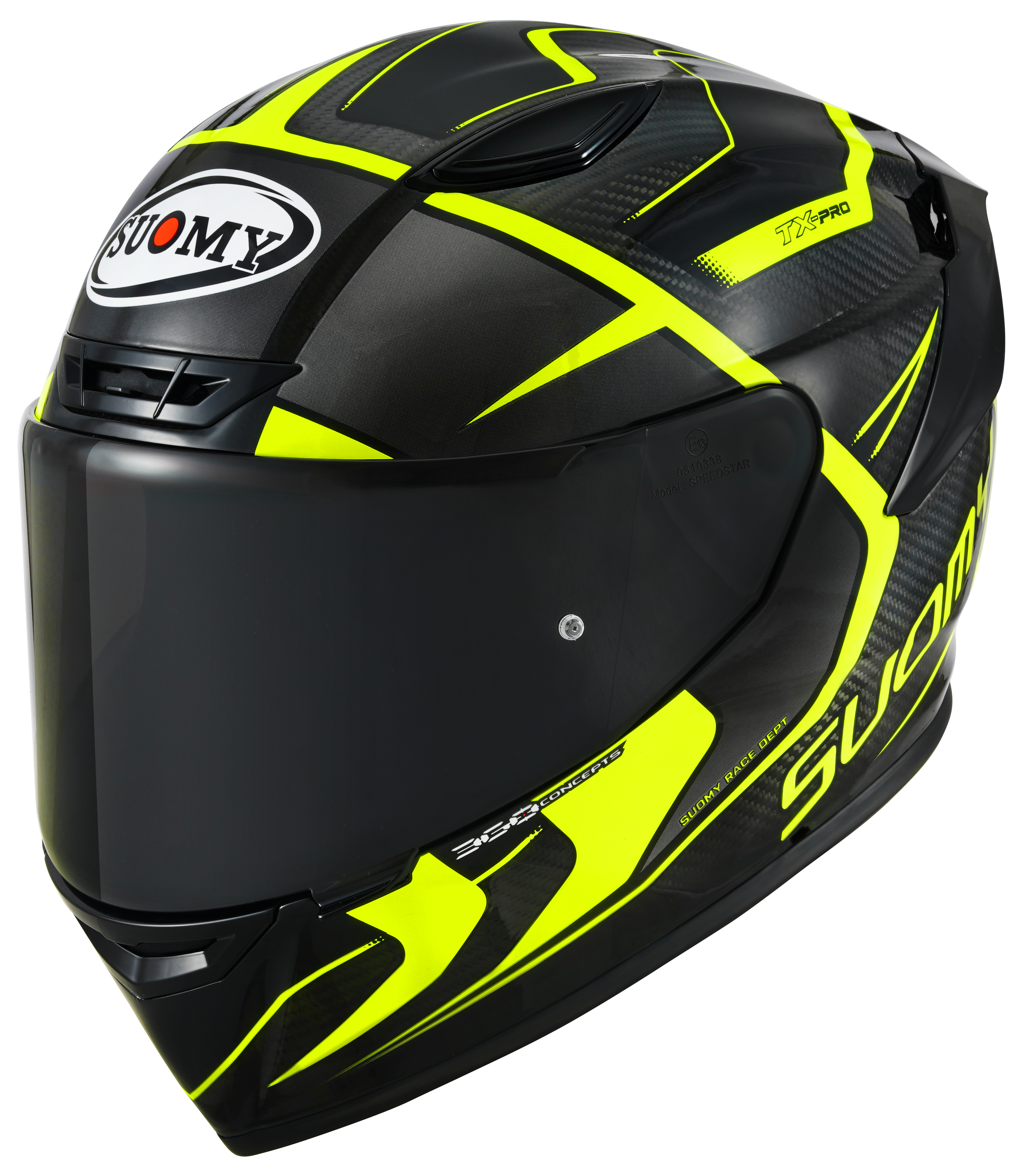 Suomy TX-Pro Kask Carbon Advance Sarı Fluo K6TX0005 