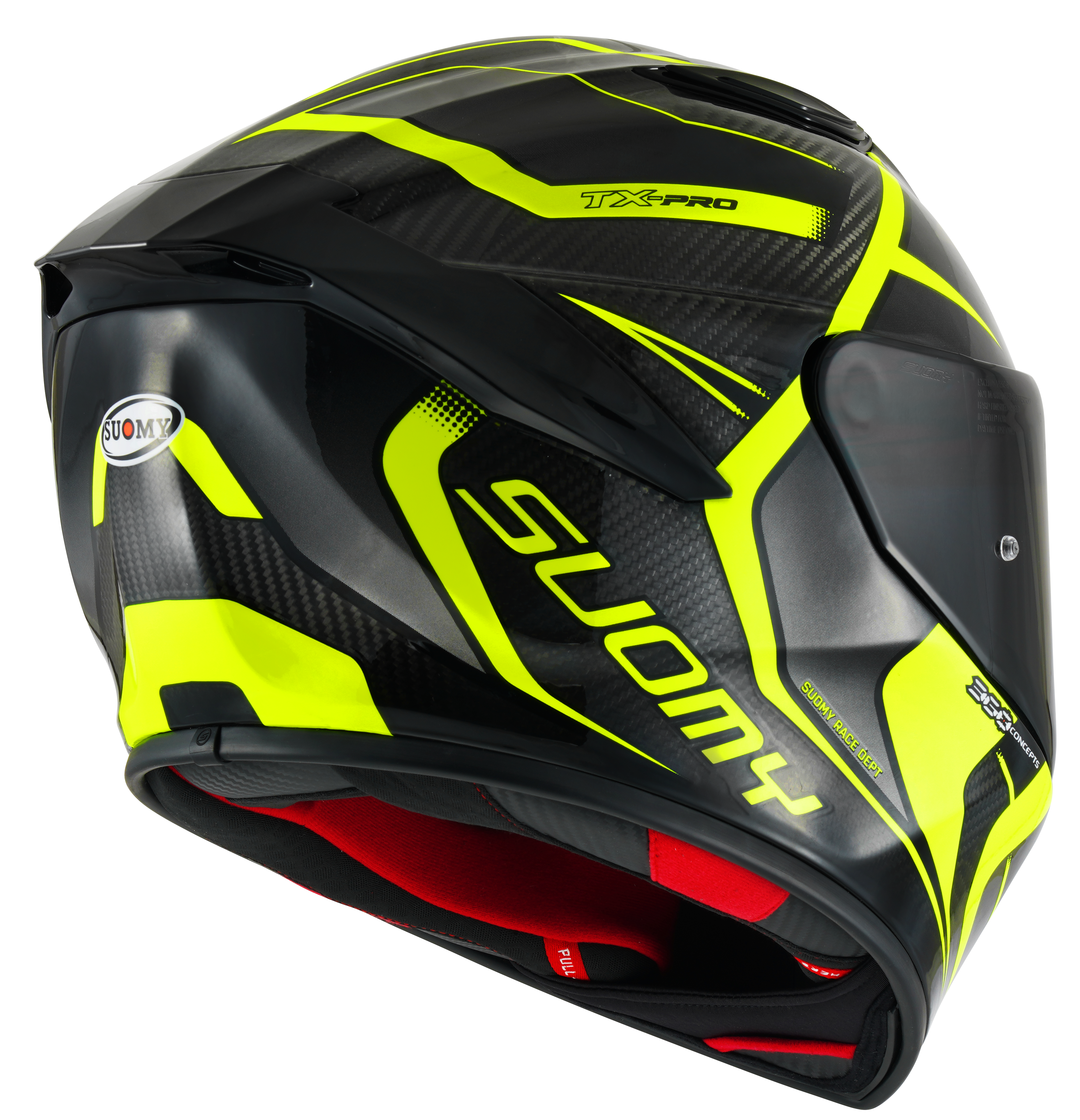 Suomy TX-Pro Kask Carbon Advance Sarı Fluo K6TX0005 