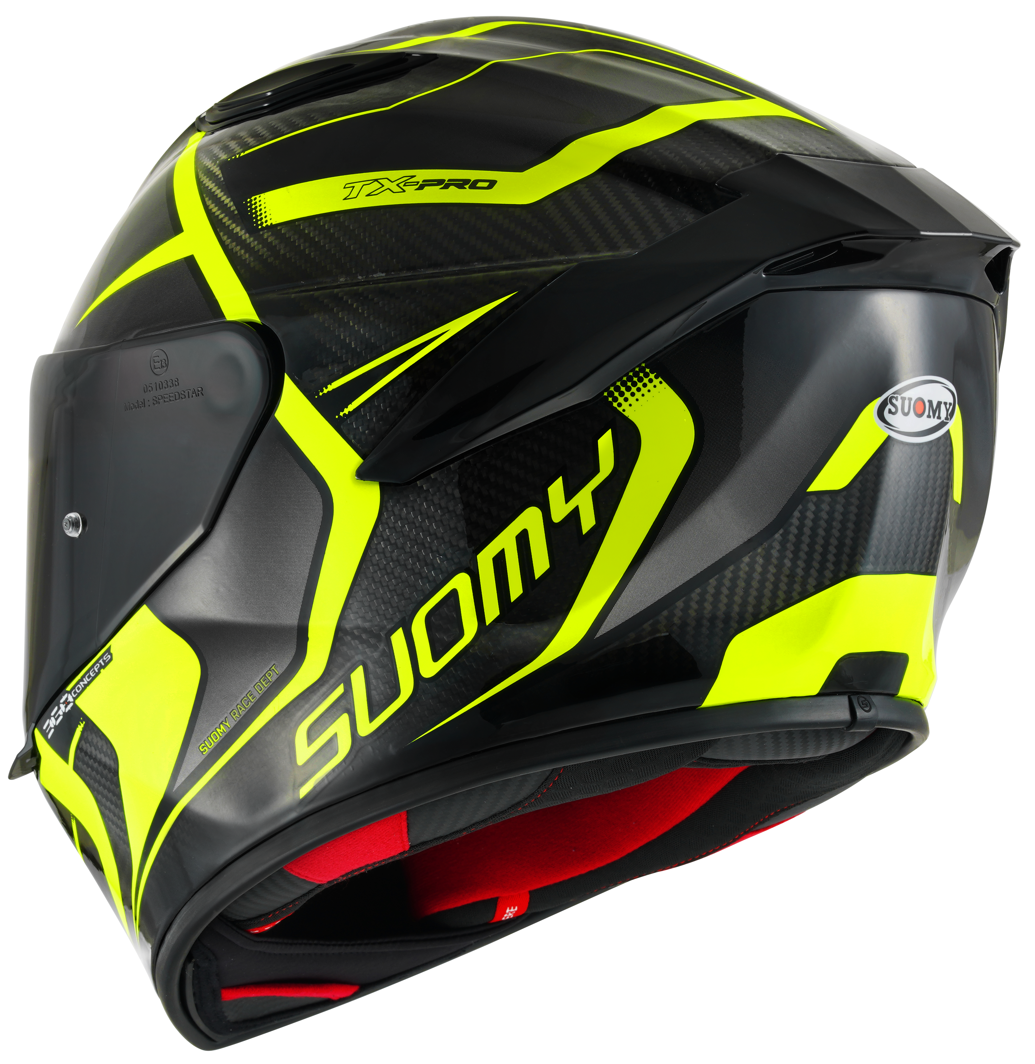 Suomy TX-Pro Kask Carbon Advance Sarı Fluo K6TX0005 