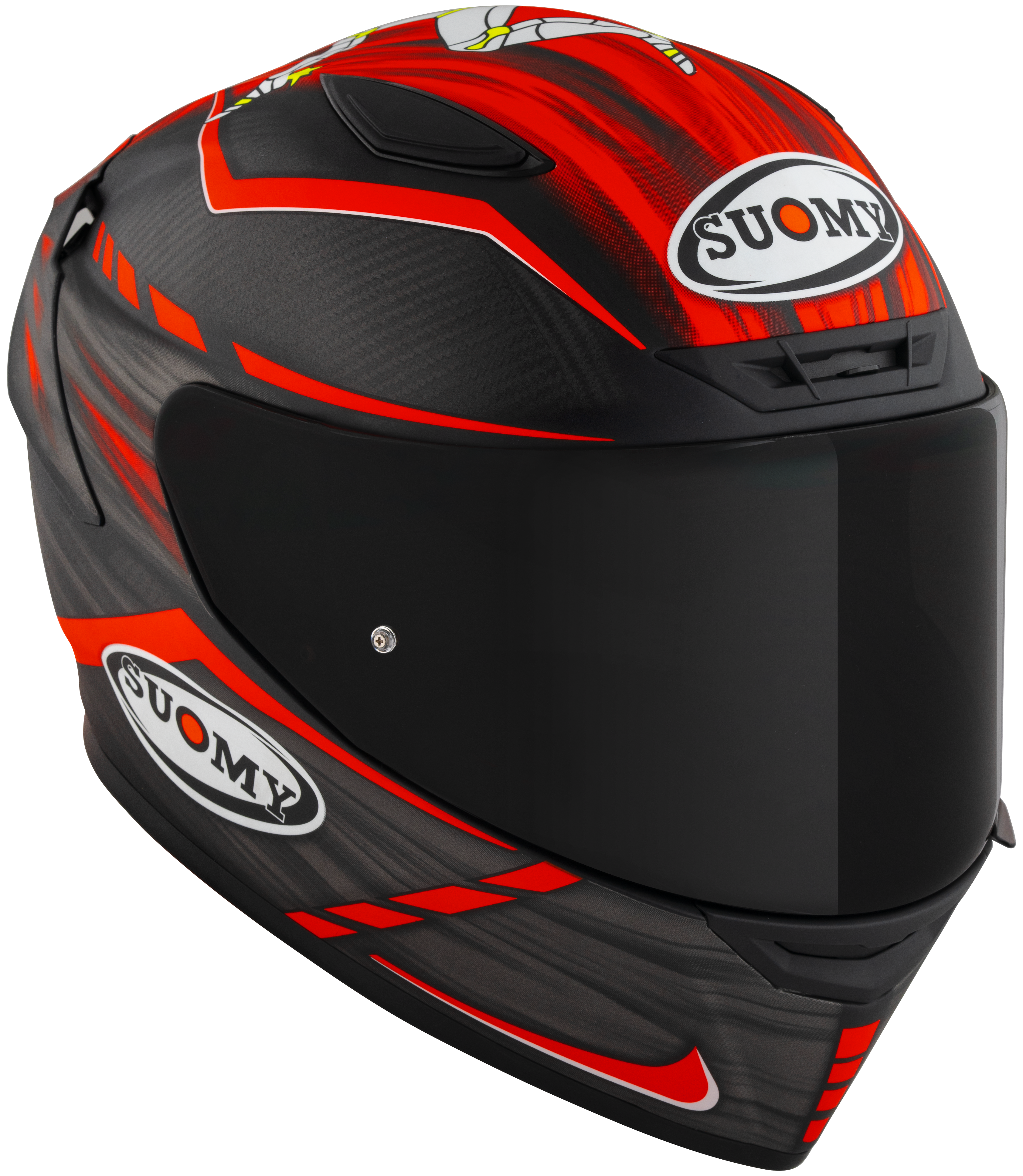 Suomy TX-Pro Kask Karbon Johnson Replika Kırmızı Mat K6TX0010 
