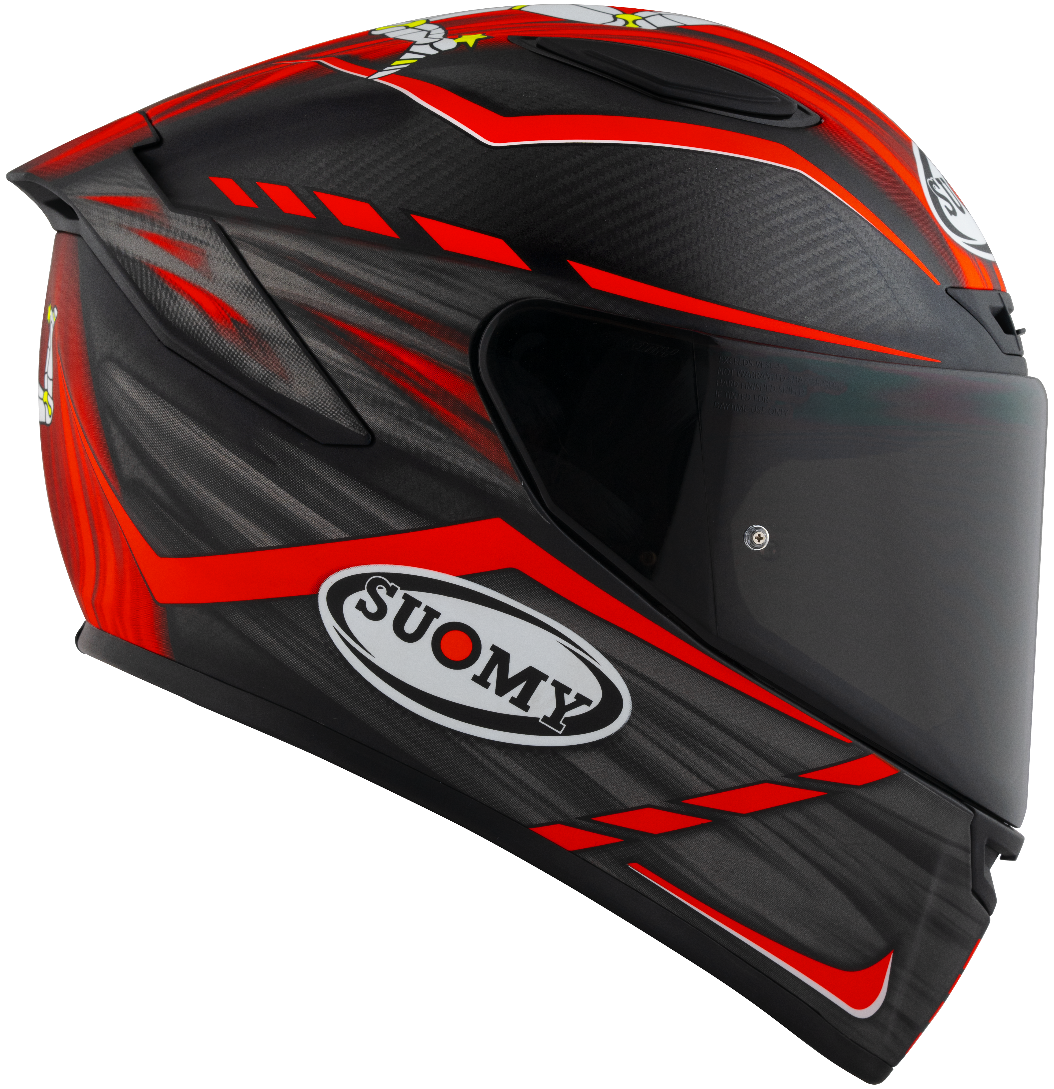 Suomy TX-Pro Kask Karbon Johnson Replika Kırmızı Mat K6TX0010 