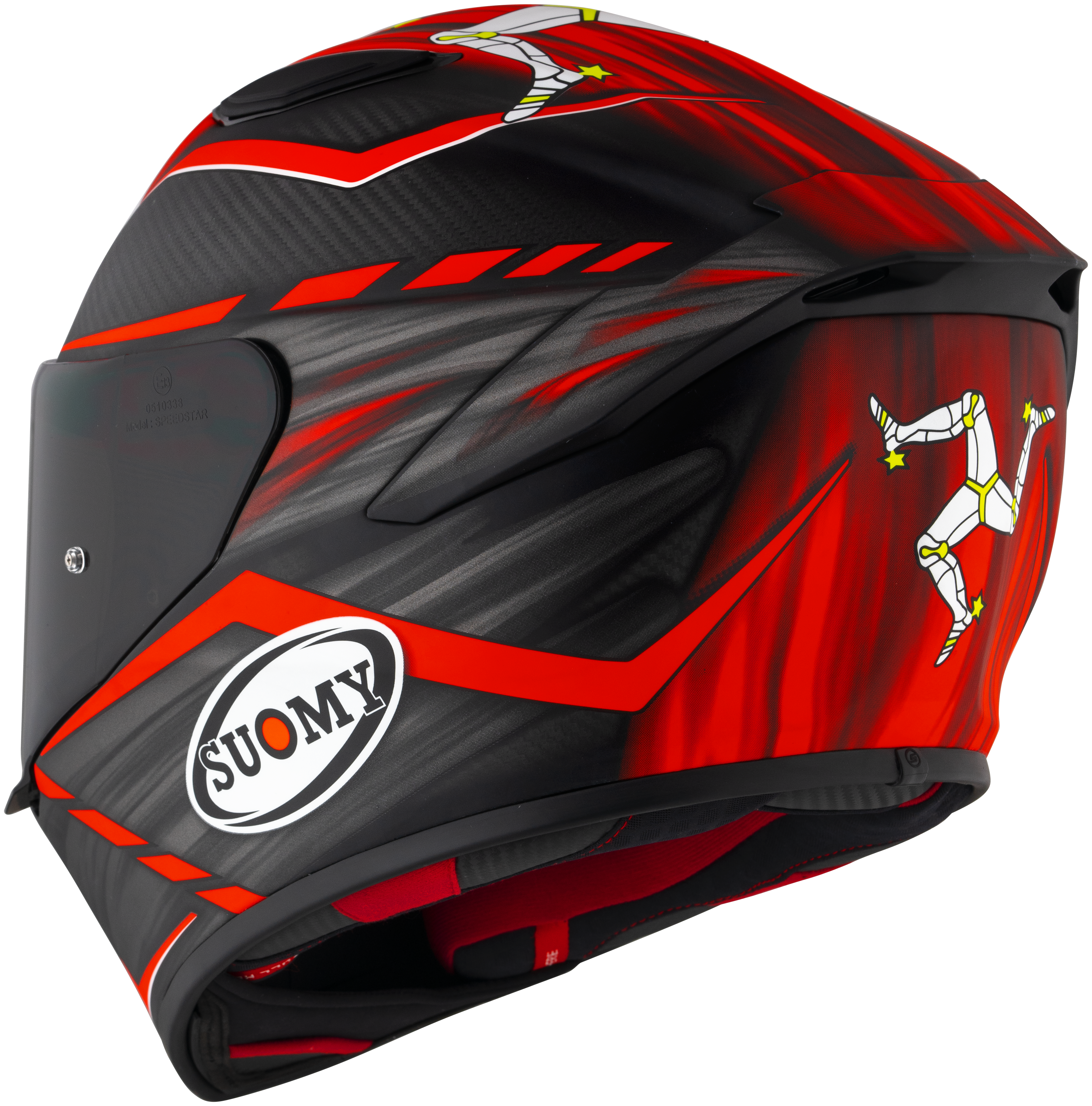 Suomy TX-Pro Kask Karbon Johnson Replika Kırmızı Mat K6TX0010 