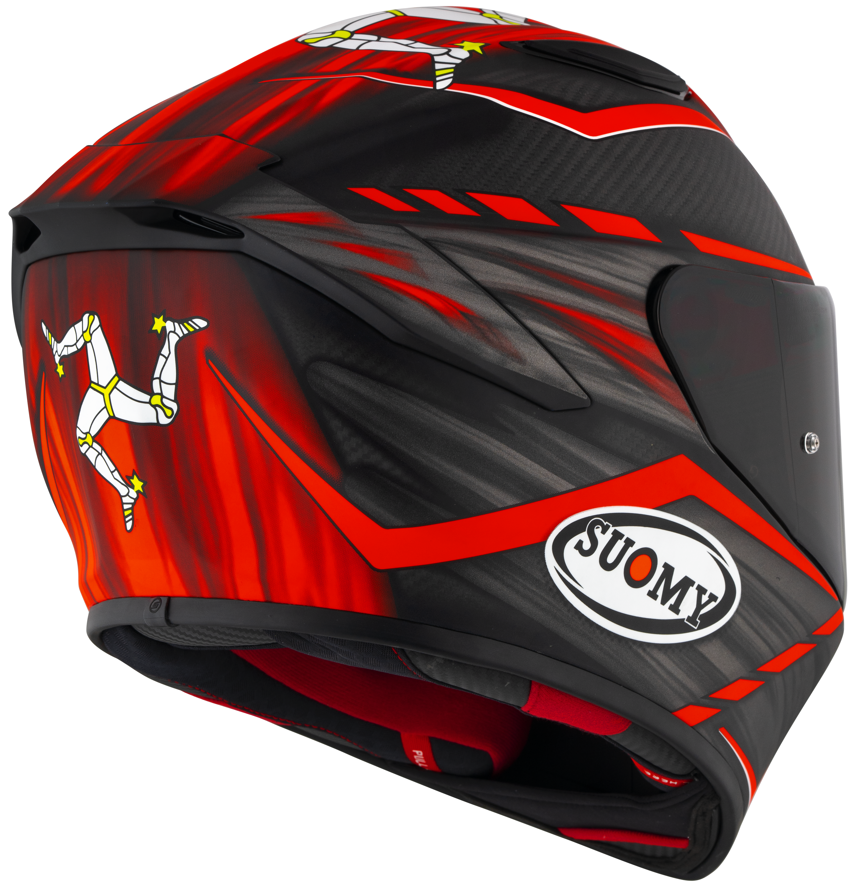 Suomy TX-Pro Kask Karbon Johnson Replika Kırmızı Mat K6TX0010 
