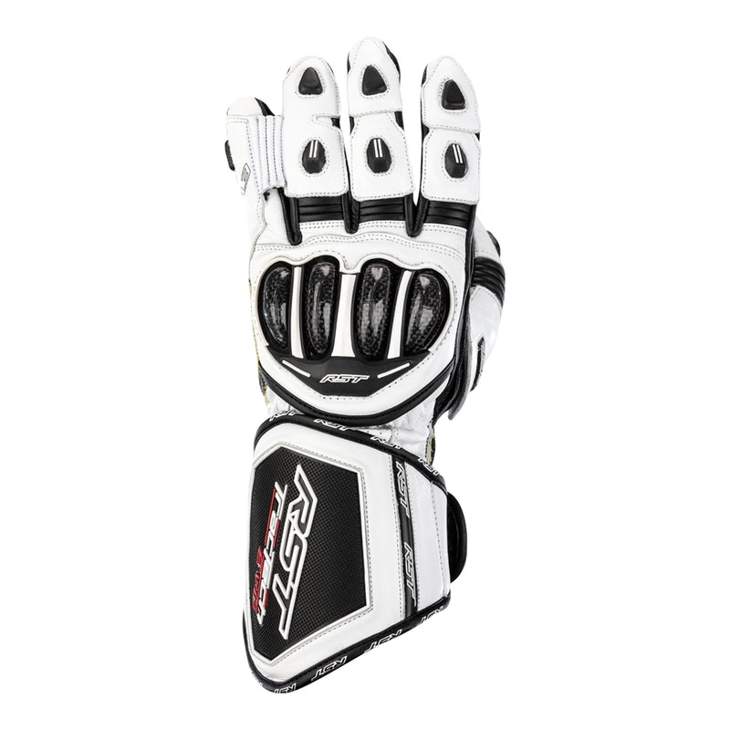 RST Tractech Evo 4 motosiklet deri eldivenleri | Erkek | Beyaz | 102666 