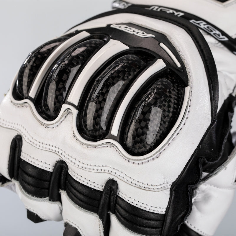 RST Tractech Evo 4 motosiklet deri eldivenleri | Erkek | Beyaz | 102666 