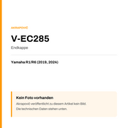 Akrapovic Endkappe Yamaha R1 / R6 (19-24) V-EC285 — Platzhalter, kein Herstellerfoto verfügbar