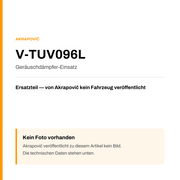 Akrapovic Geräuschdämpfer-Einsatz V-TUV096L — Platzhalter, kein Herstellerfoto verfügbar