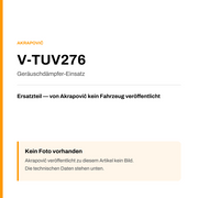 Akrapovic Geräuschdämpfer-Einsatz V-TUV276 — Platzhalter, kein Herstellerfoto verfügbar