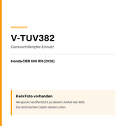 Akrapovic Geräuschdämpfer-Einsatz Honda CBR 600 RR (26-26) V-TUV382 — Platzhalter, kein Herstellerfoto verfügbar