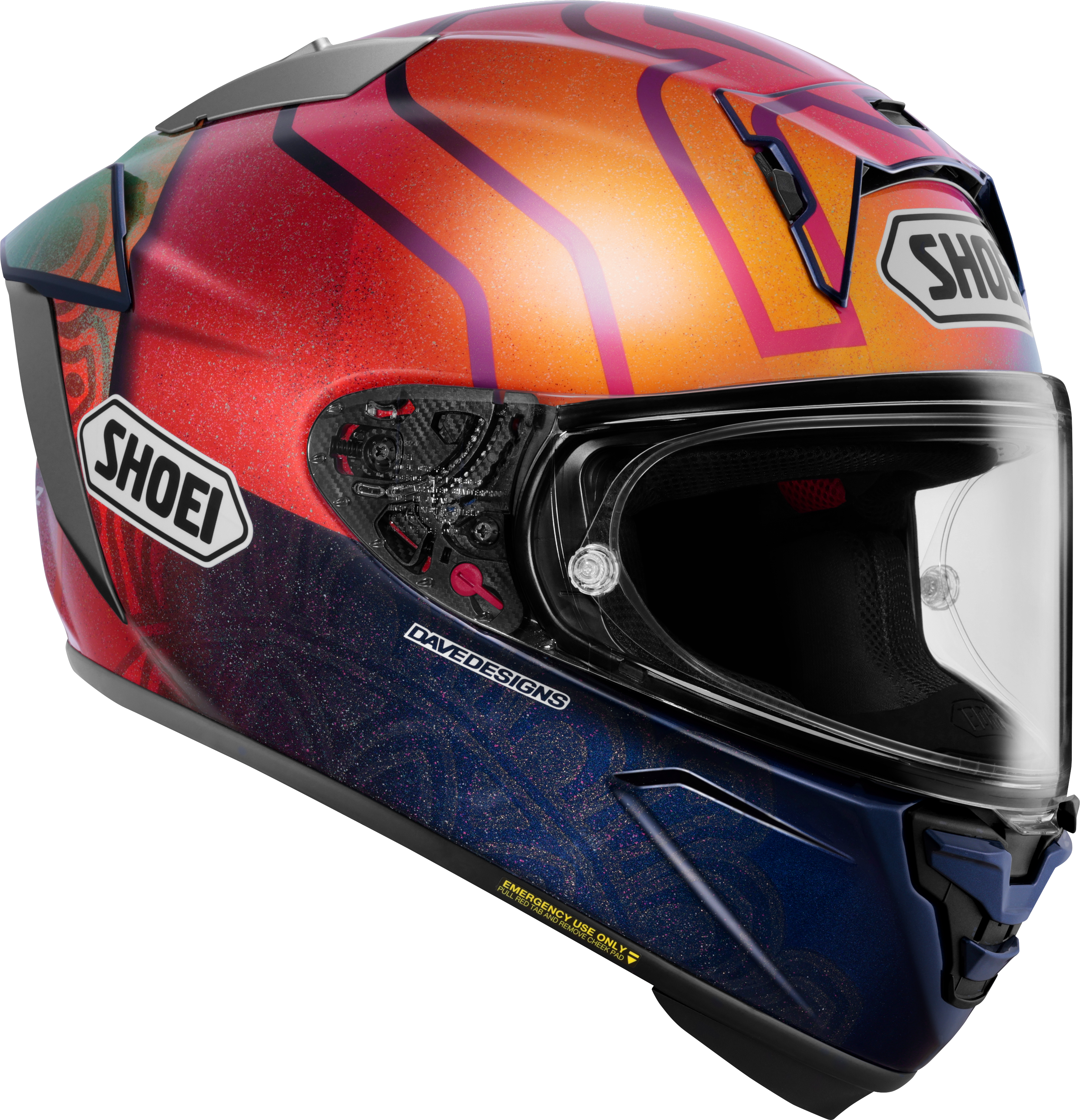 Shoei X-SPR PRO Kask Márquez Holi TC-1 Sınırlı Üretim - Marc Márquez Hindistan 2023 Replika 