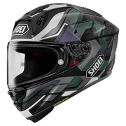 Shoei X-SPR PRO Kask Valion TC-5 Koyu Yeşil / Gri / Mor 