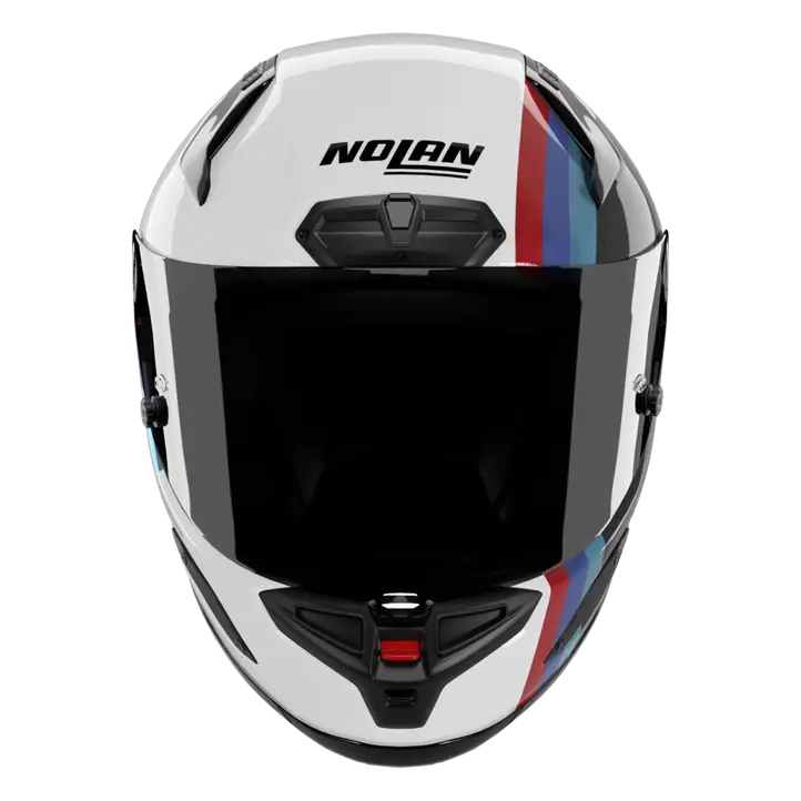 Nolan X-804 RS Kask Ultra Karbon Gemini Beyaz/Mavi/Kırmızı 365 