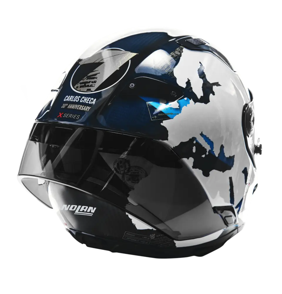 Nolan X-804 RS Kask Ultra Carbon Carlos Checa Replika 30. Yıl Özel Sürümü 355 