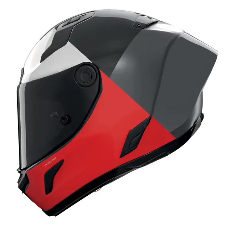 Nolan X-804 RS Kask Ultra Karbon Blocco Kırmızı/Beyaz 369 
