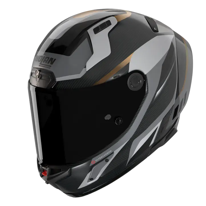 Nolan X-804 RS Kask Ultra Carbon Lesmo Siyah/Gri/Altın 361 