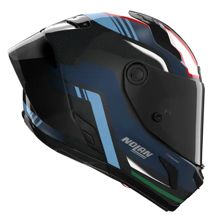 Nolan X-804 RS Kask Ultra Karbon Piega Koyu Mavi/Mavi/Kırmızı 366 