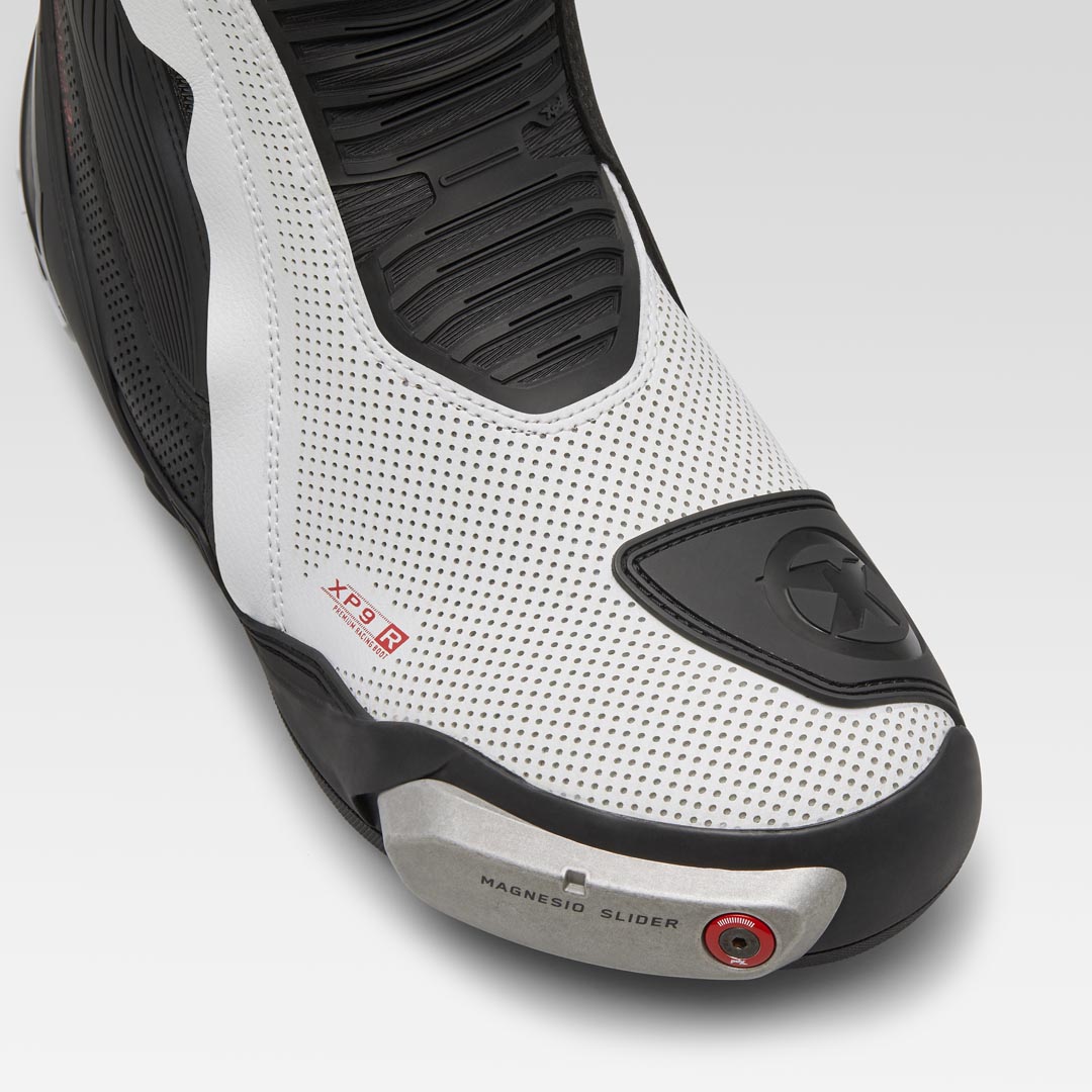 XPD XP9-R AIR delikli Yarış ve Sokak Motosiklet Botu | Erkek | Beyaz/Siyah 