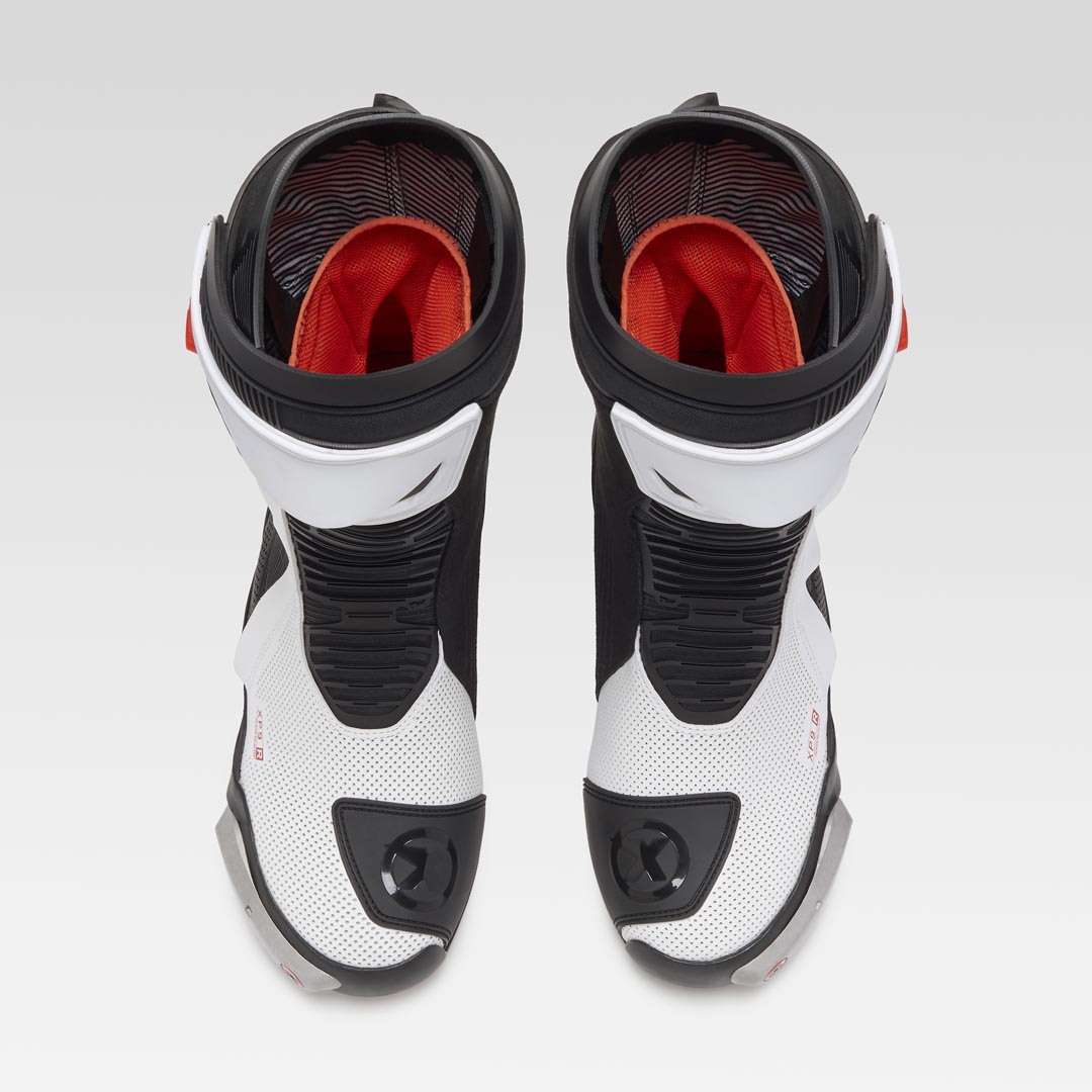 XPD XP9-R AIR delikli Yarış ve Sokak Motosiklet Botu | Erkek | Beyaz/Siyah 