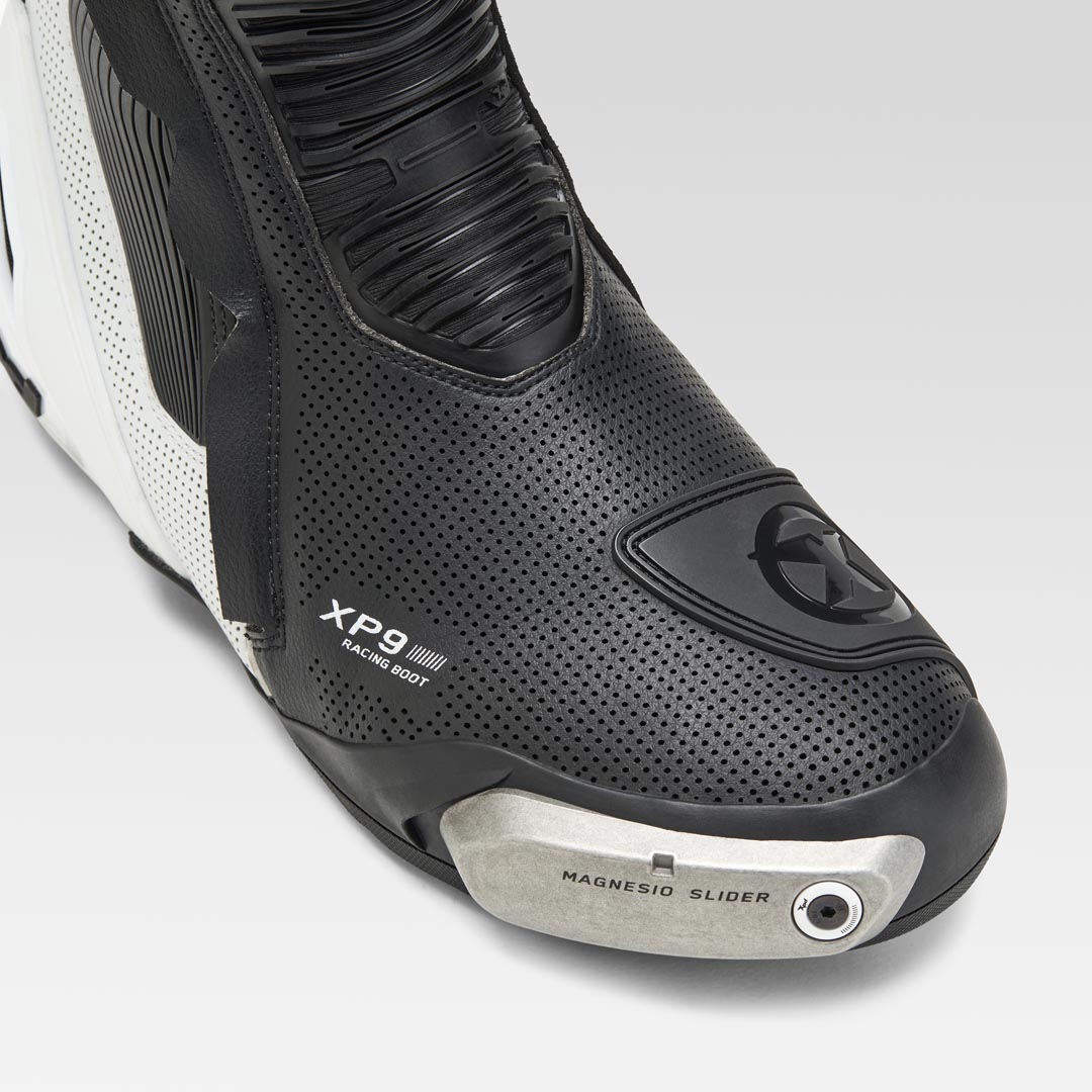 XPD XP9-S AIR delikli Yarış ve Sokak Motosiklet Botu | Erkek | Beyaz/Siyah 