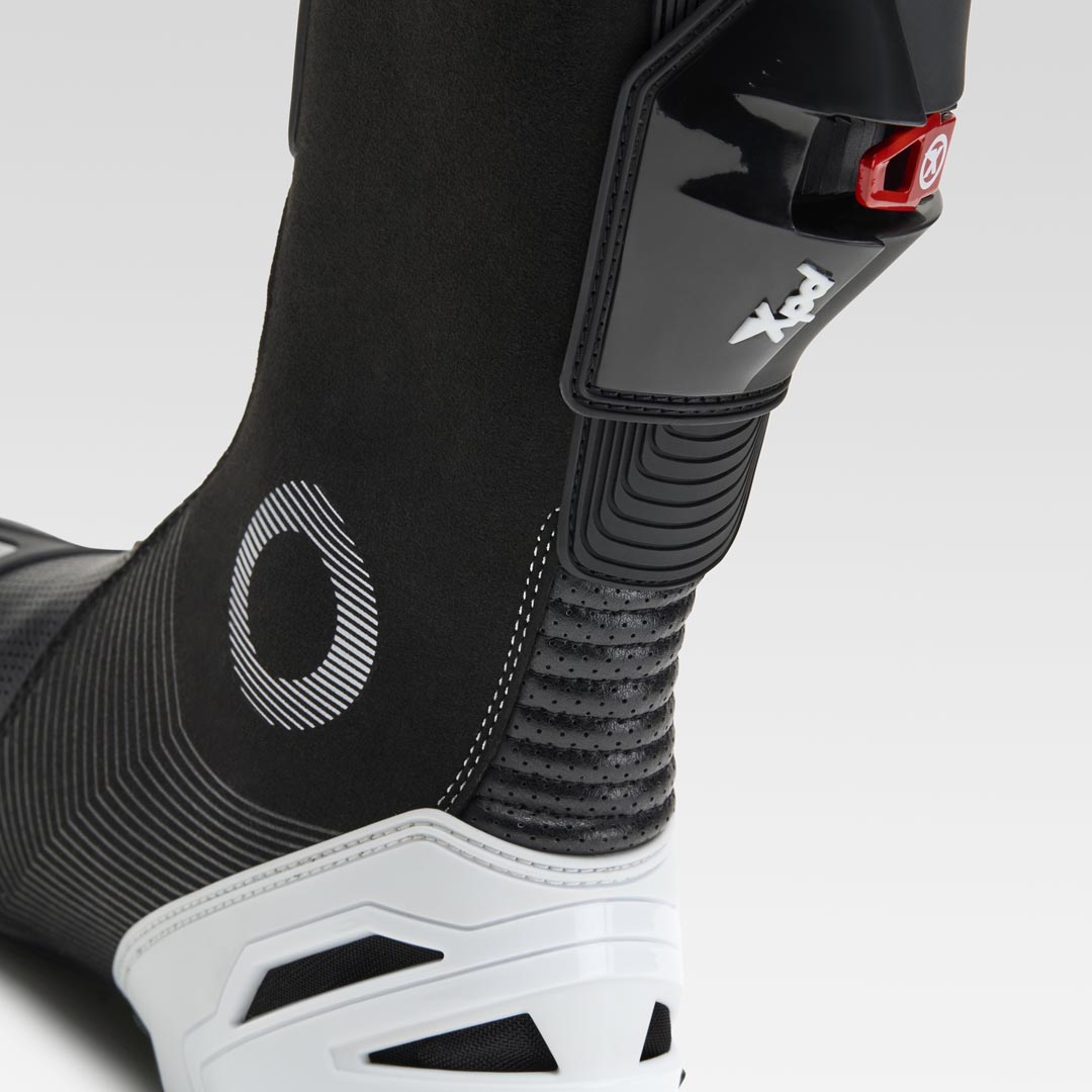 XPD XP9-S AIR delikli Yarış ve Sokak Motosiklet Botu | Erkek | Beyaz/Siyah 