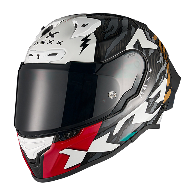 Nexx X.R3R Kask Ziger Karbon Gri Altın 01XR323513378 