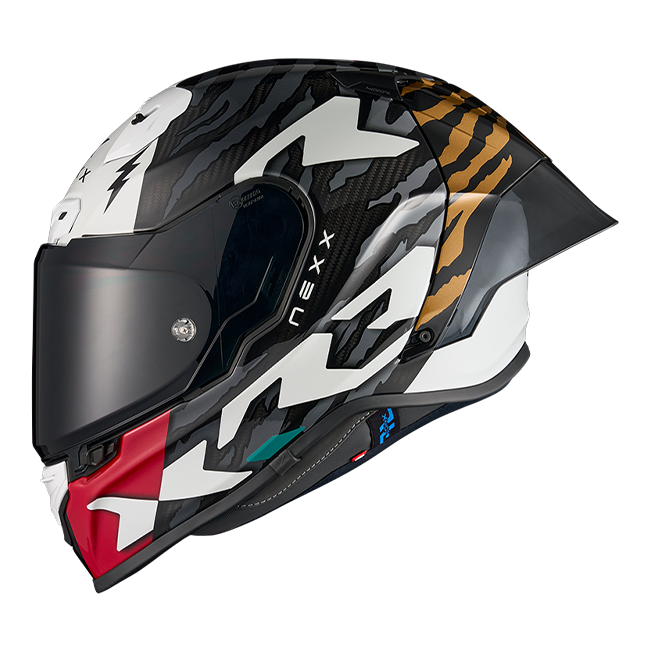Nexx X.R3R Kask Ziger Karbon Gri Altın 01XR323513378 
