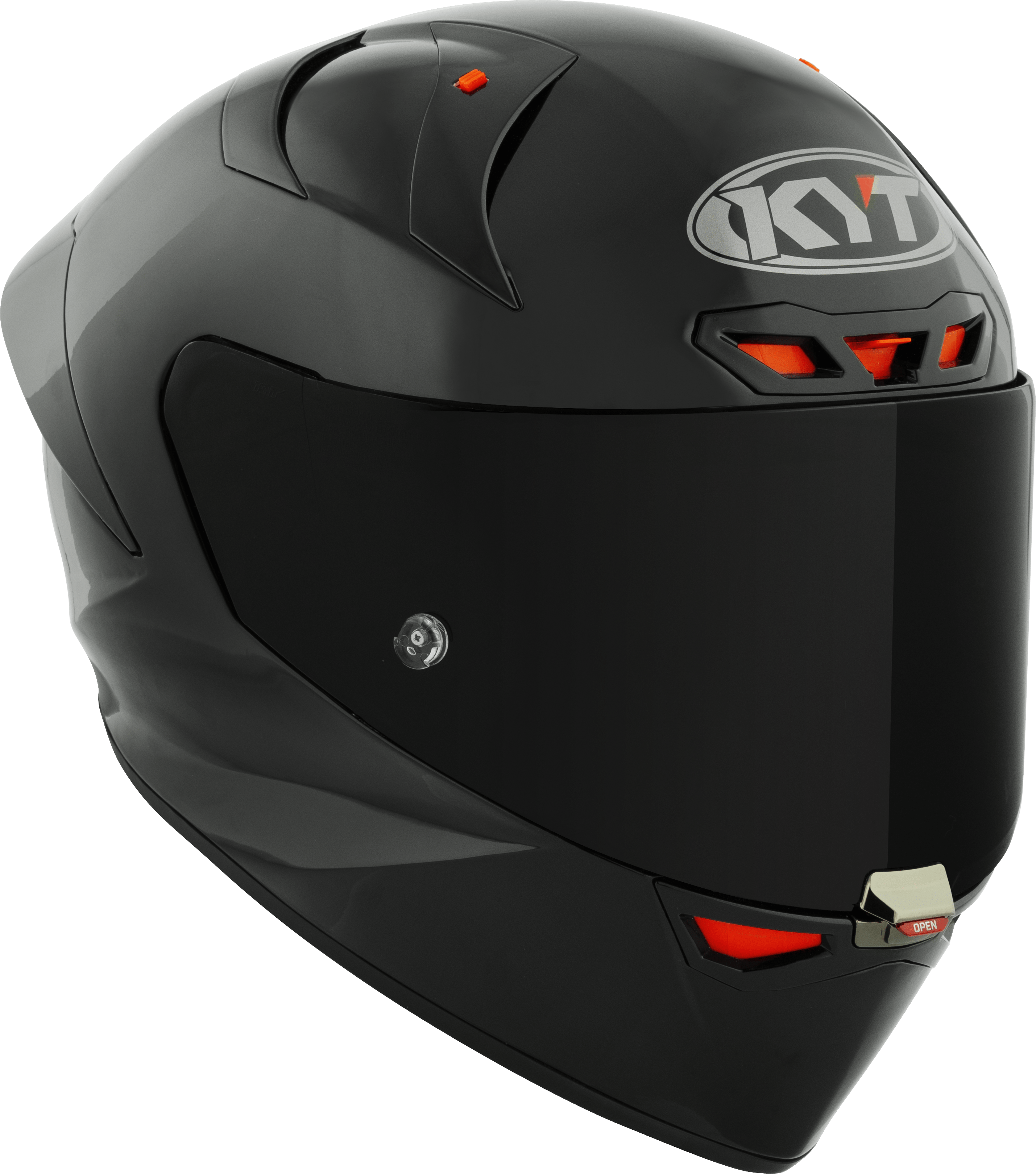 KYT KX-1 Yarış GP Kask Düz Siyah Y6KX00X6 