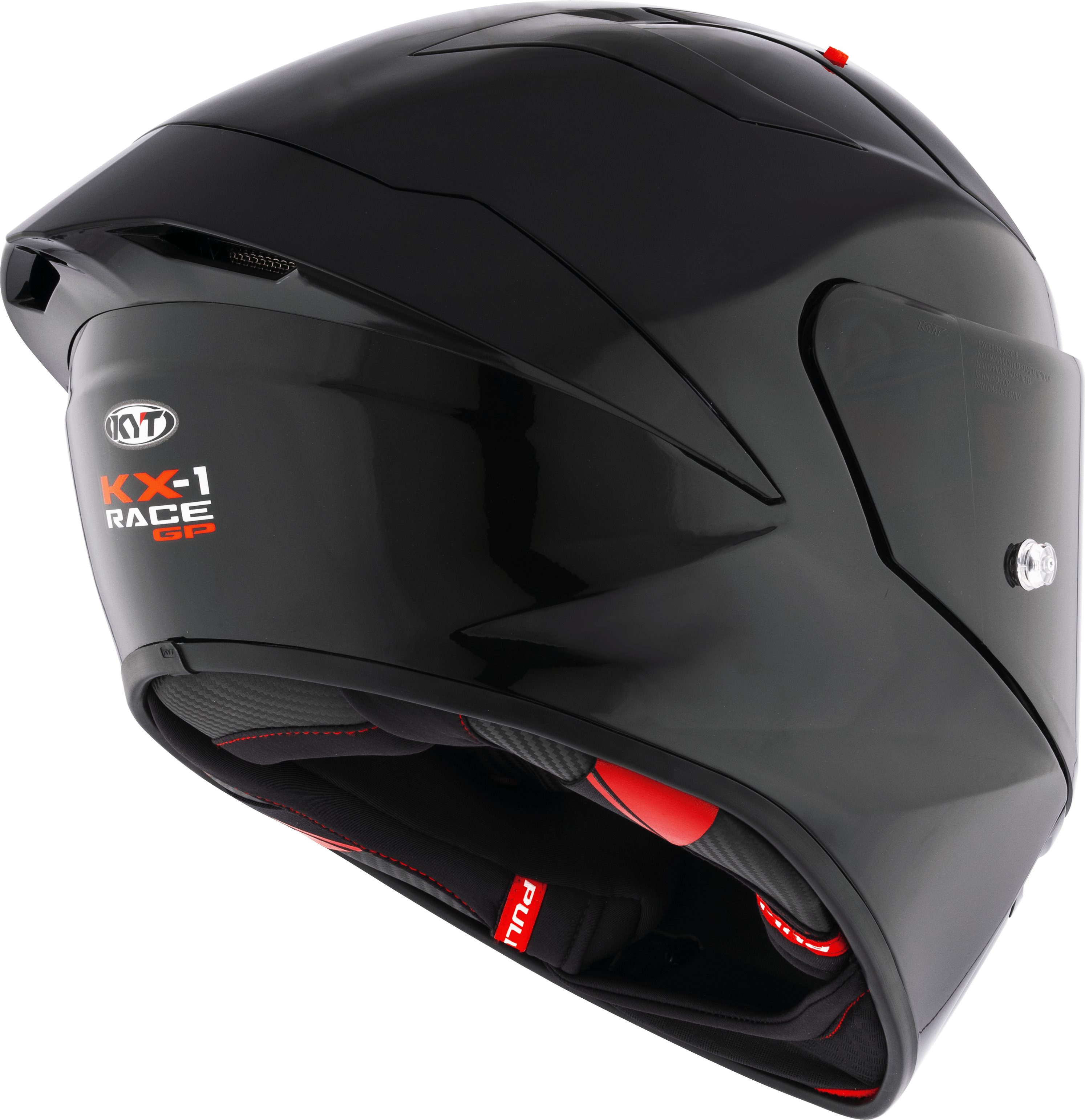 KYT KX-1 Yarış GP Kask Düz Siyah Y6KX00X6 