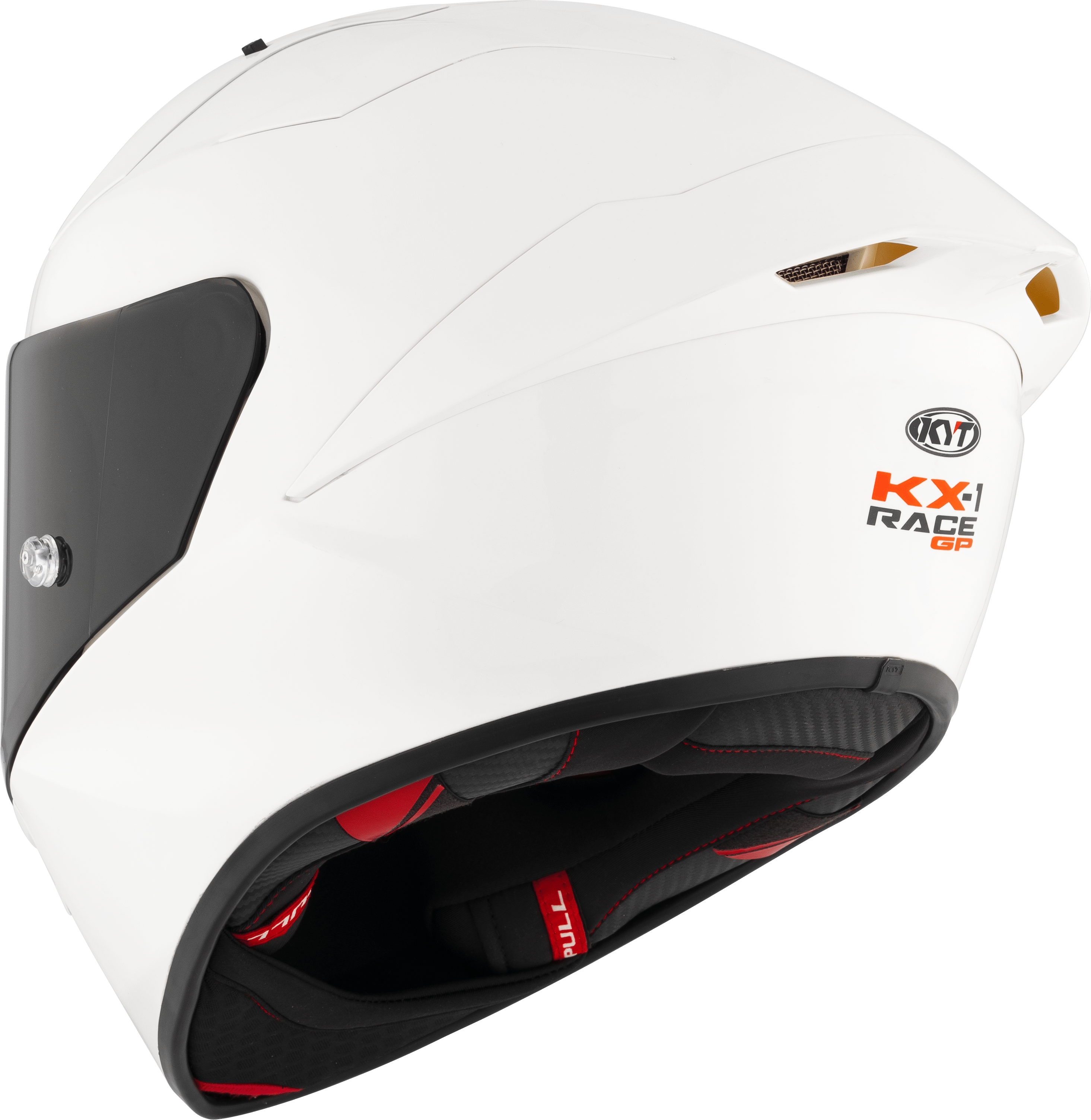 KYT KX-1 Yarış GP Kask Düz Beyaz Y6KXX0W3 