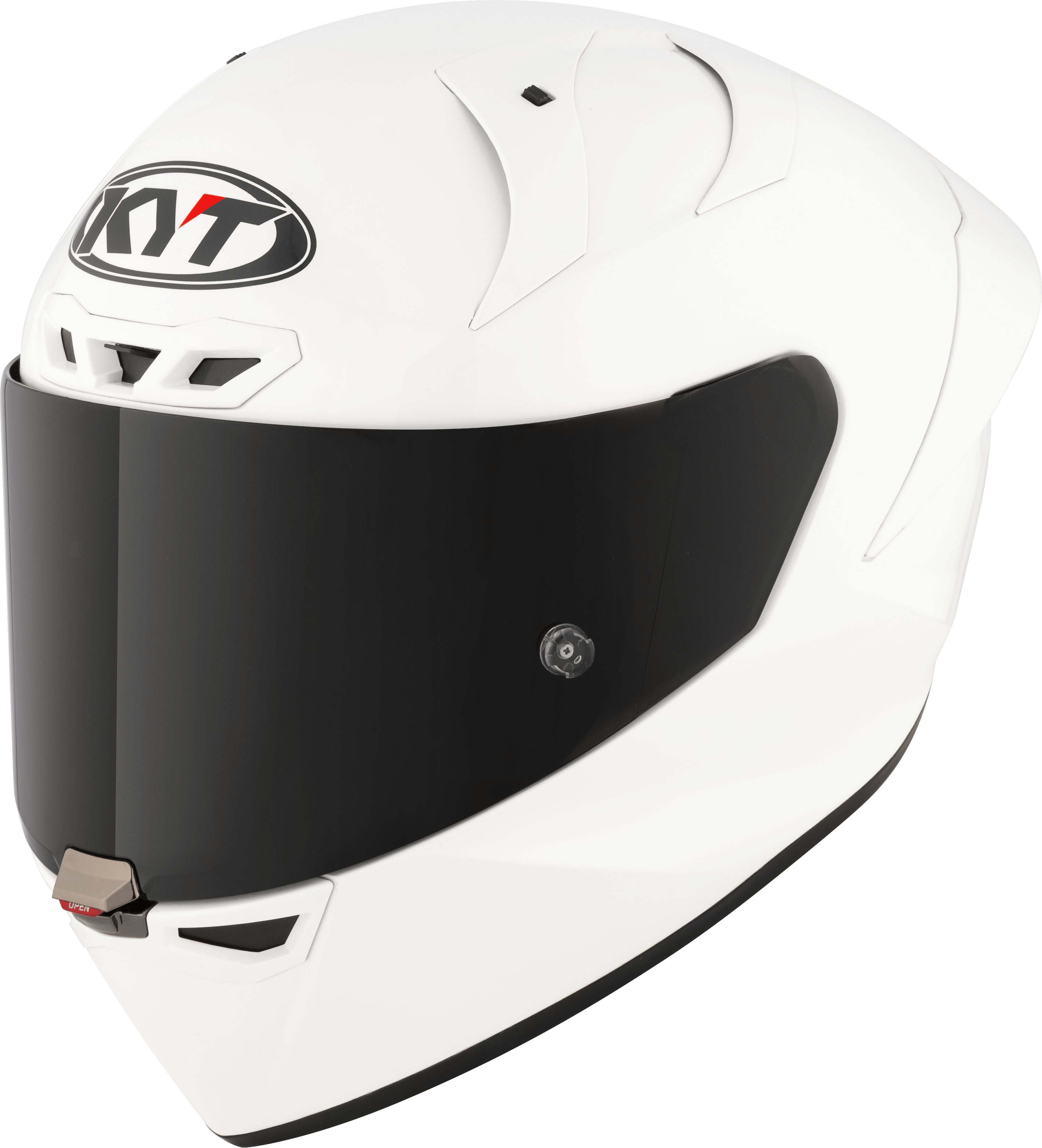 KYT KX-1 Yarış GP Kask Düz Beyaz Y6KXX0W3 