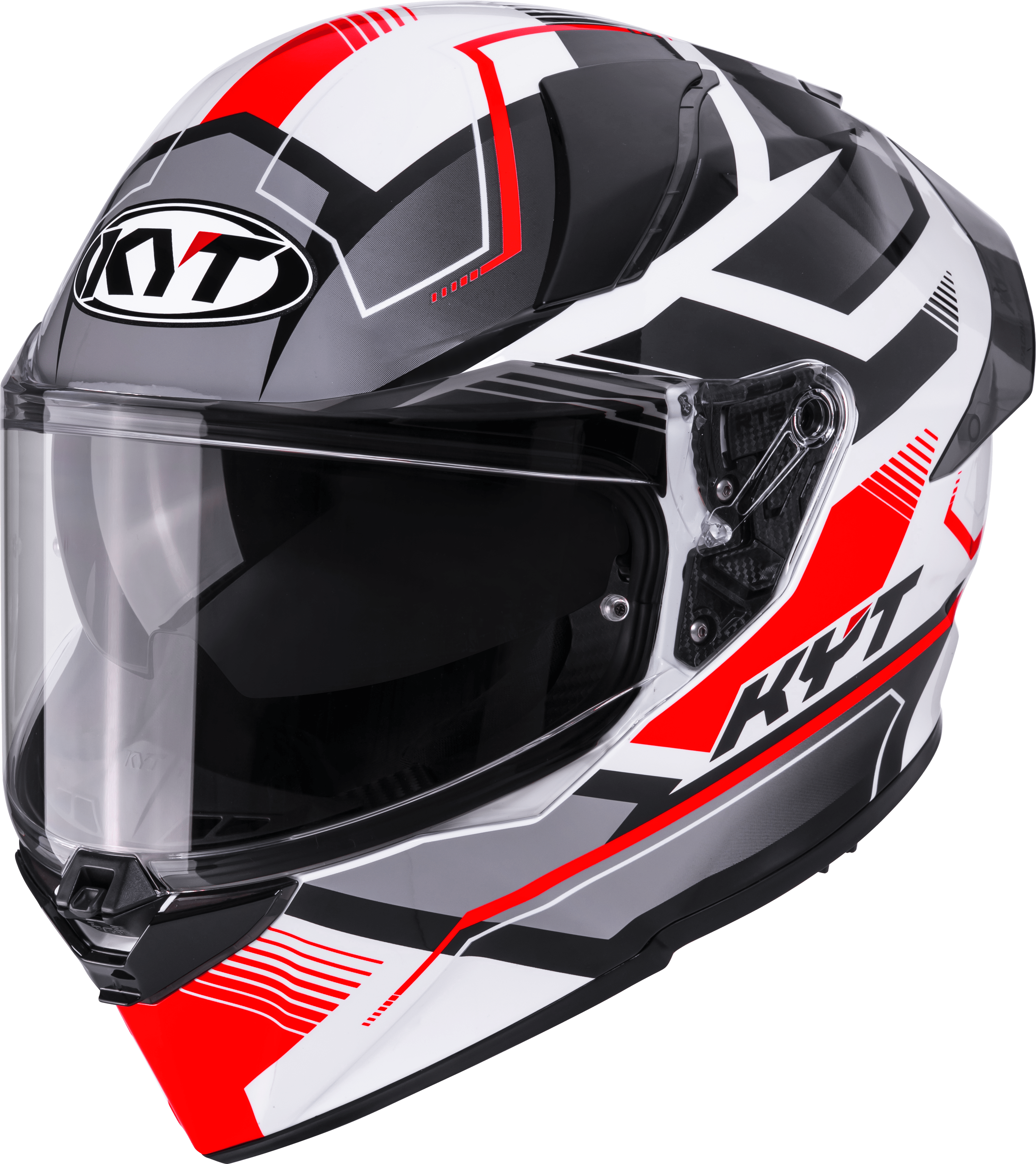 KYT R2R Kask Parsec Beyaz/Kırmızı Y6R20022 