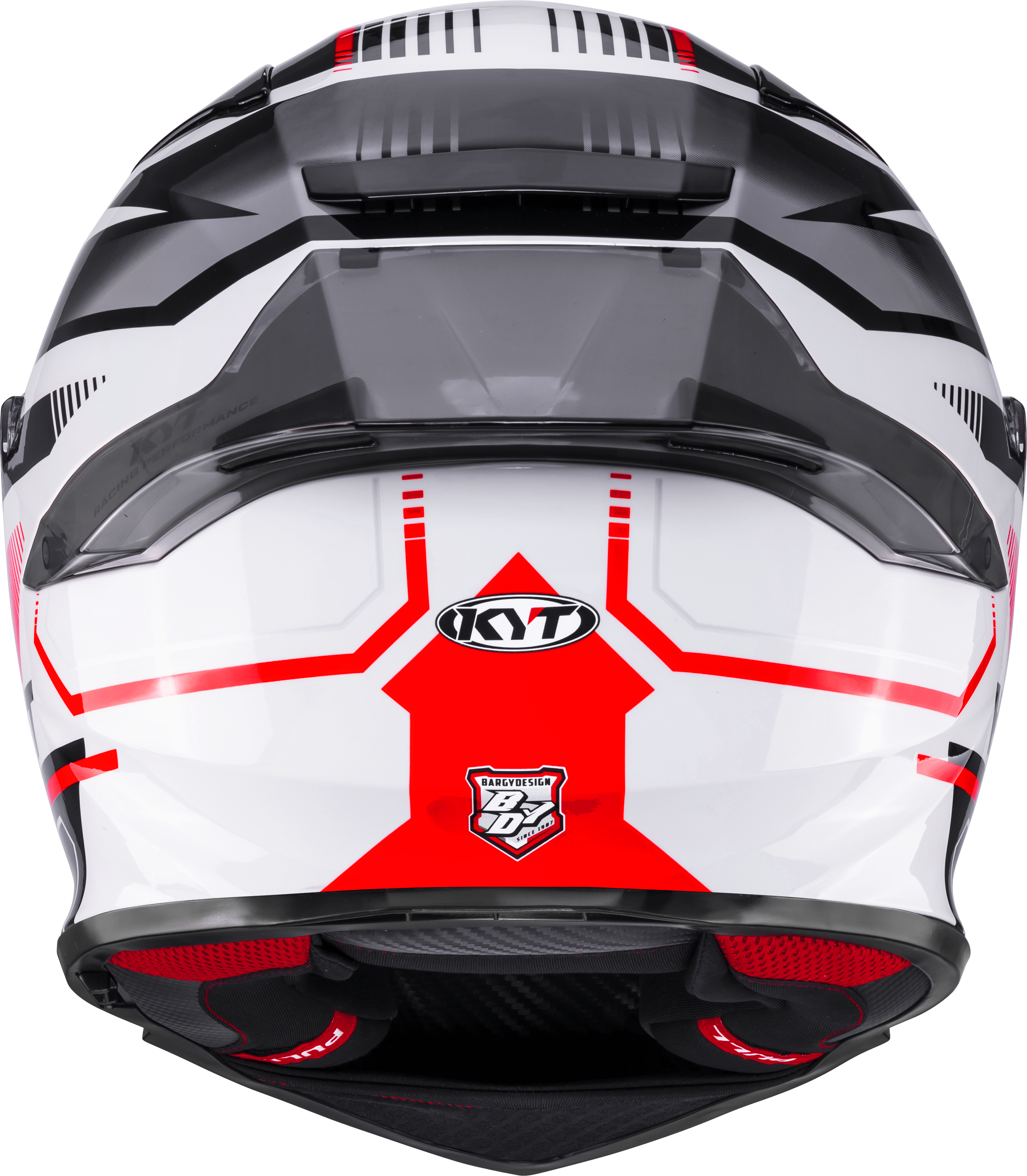 KYT R2R Kask Parsec Beyaz/Kırmızı Y6R20022 