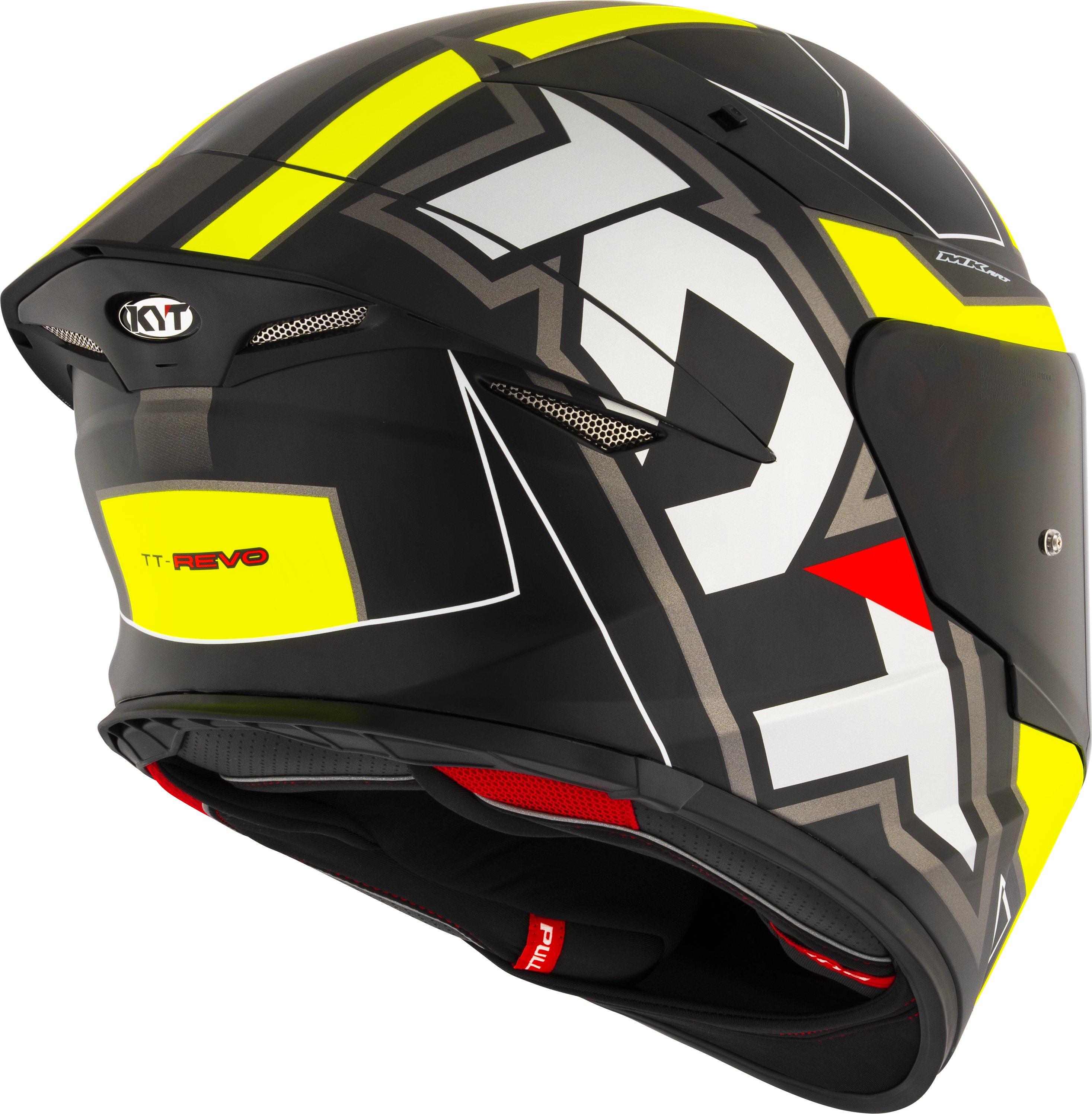 KYT TT-Revo Kask Elektron Siyah Sarı mat Y6TR0007 