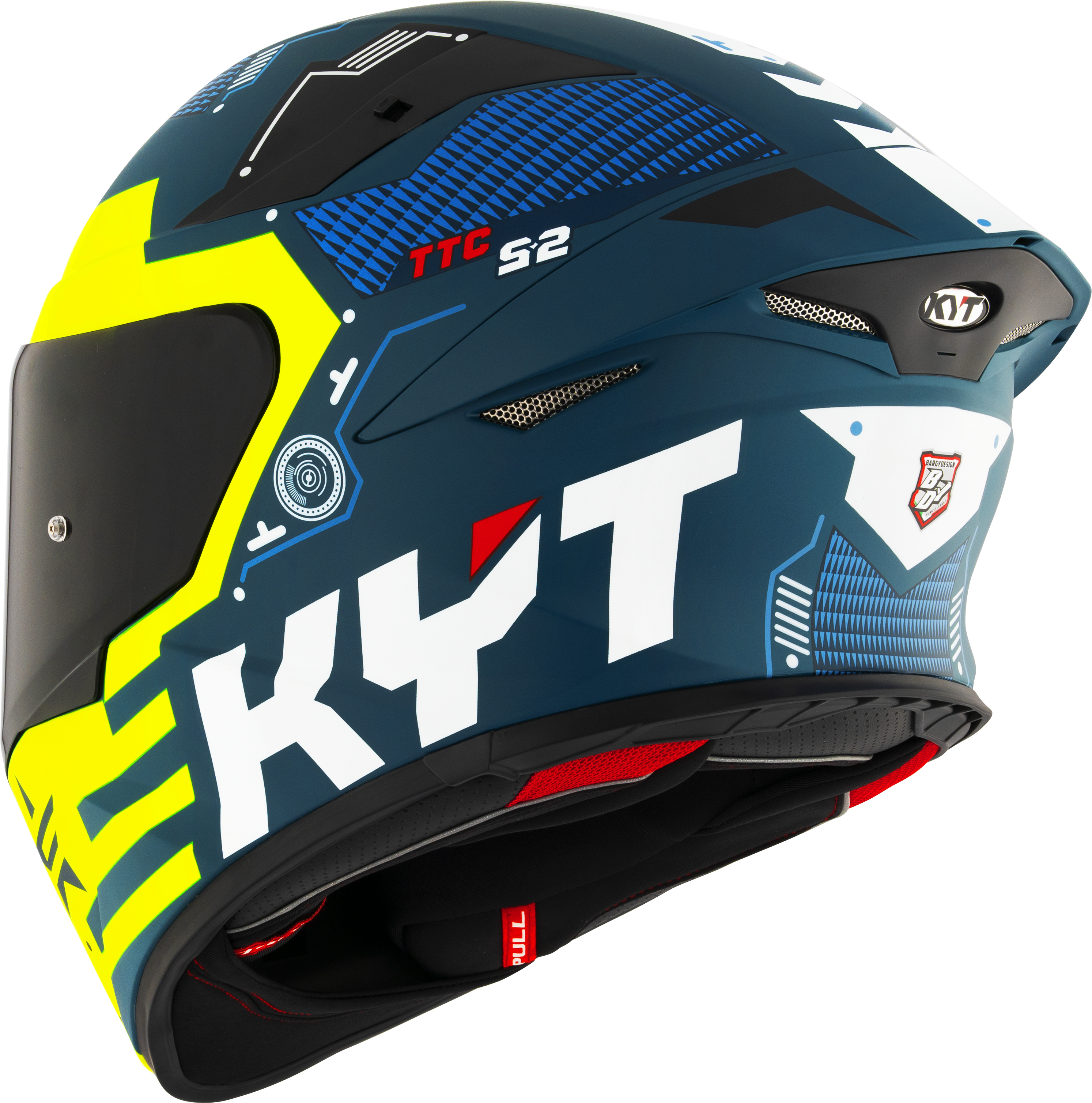 KYT TT-Revo Kask Fuselaj Sarı mat Y6TR0021 