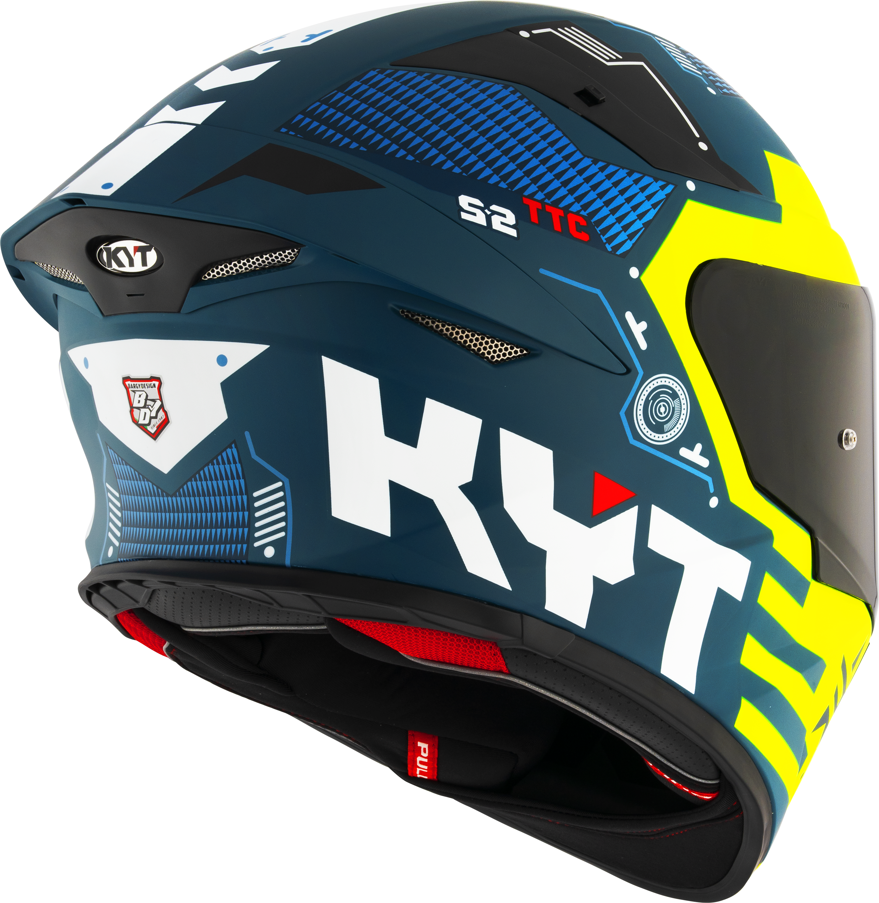 KYT TT-Revo Kask Fuselaj Sarı mat Y6TR0021 