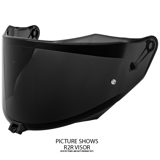 KYT Vizör R1R yoğun şekilde karartılmış / siyah YAR10VS0 