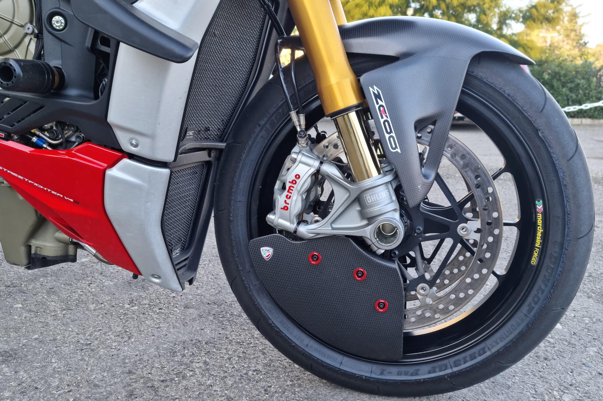 Karbon Fren Kaliperleri Soğutma GP Hava Kanalları Evo Ducati Panigale V2 955 (20-24) ZA750Y 