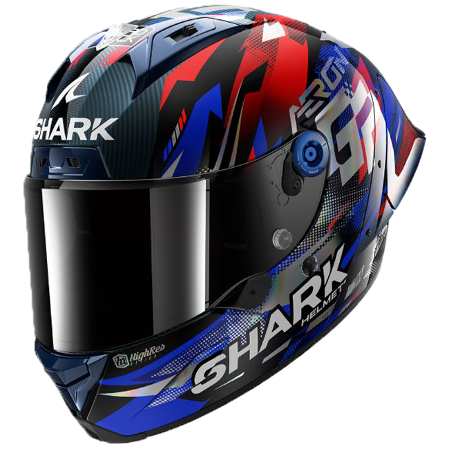 Shark Aeron GP Kask FIM 1 Yarış Johann Zarco Replika Zafer 2025 