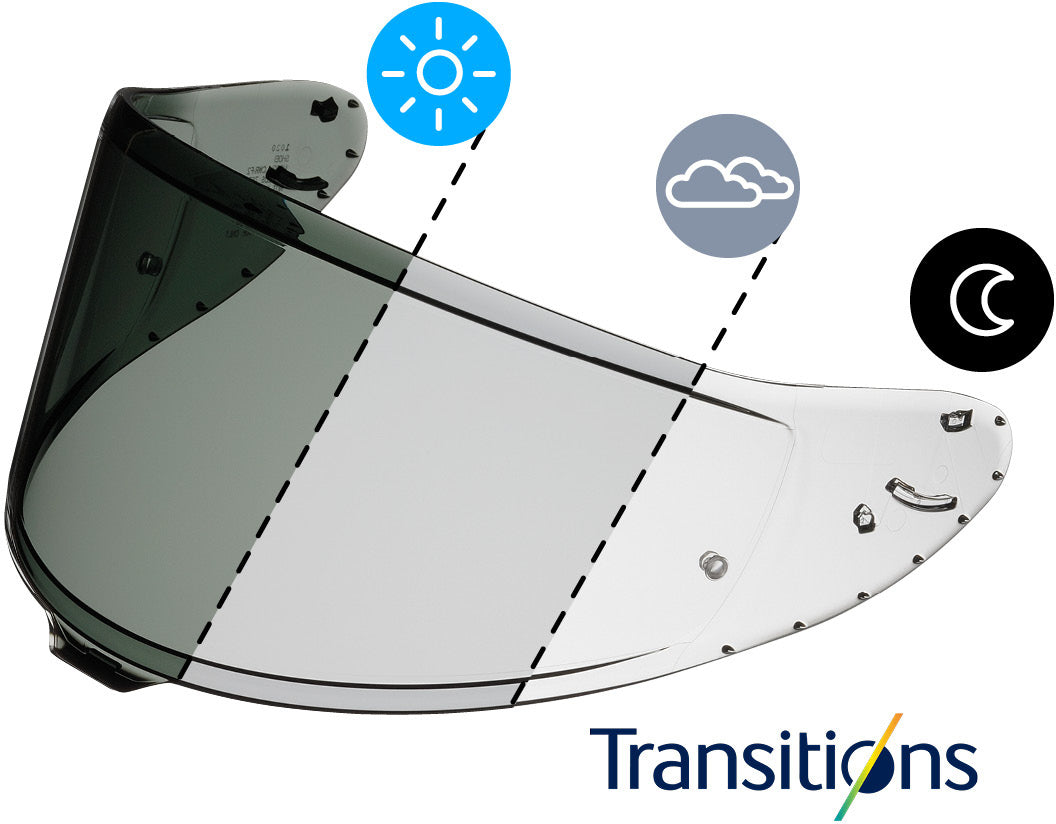 Shoei Vizör X-SPR PRO (CWR-F2PN) Fotoğrafik Kendiliğinden Tonlanan Adaptif 