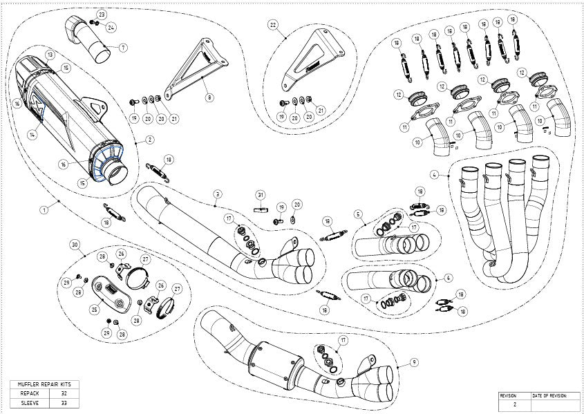 Akrapovic Yarış Hattı (Paslanmaz Çelik) Honda CBR 1000 RR-R SC82 (24-26) S-H10R10-APLT 
