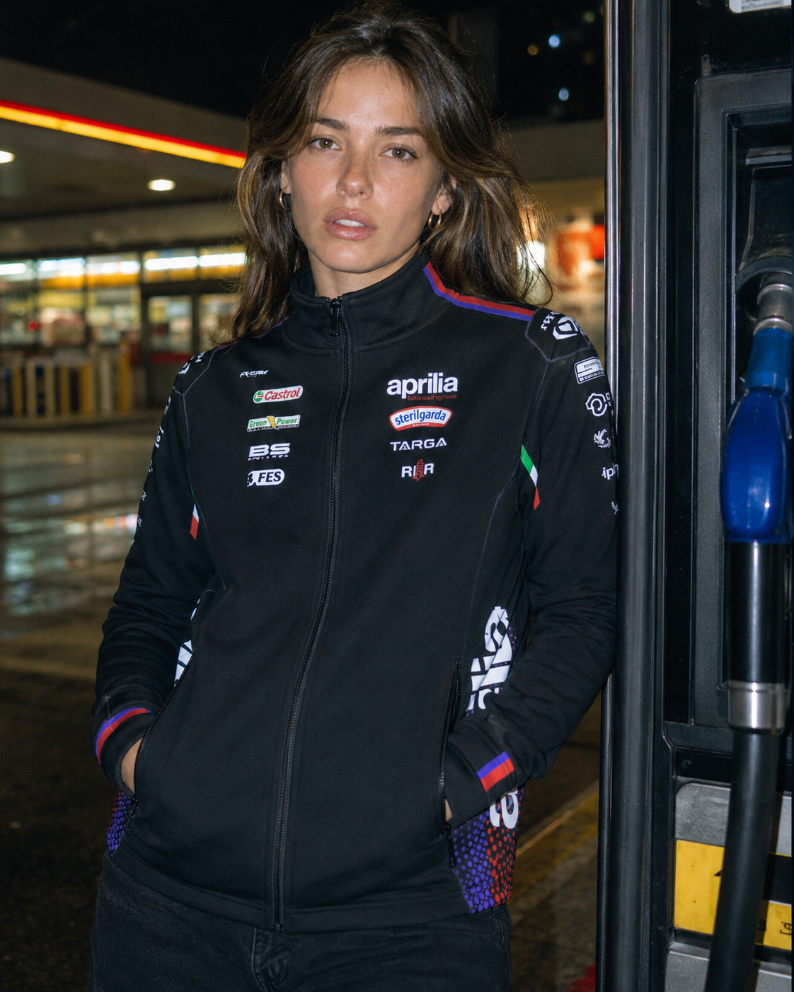 Aprilia Racing Team Zip Sweat-Jacket Replica 2026 erkek IXON 
