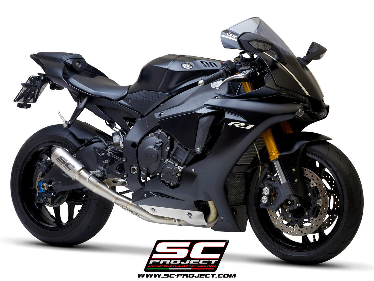 SC-Project Slip-On CR-T + KAT-Yedek Boru Yamaha YZF-R1/M RN32 (15-16) Y11A-DET36 