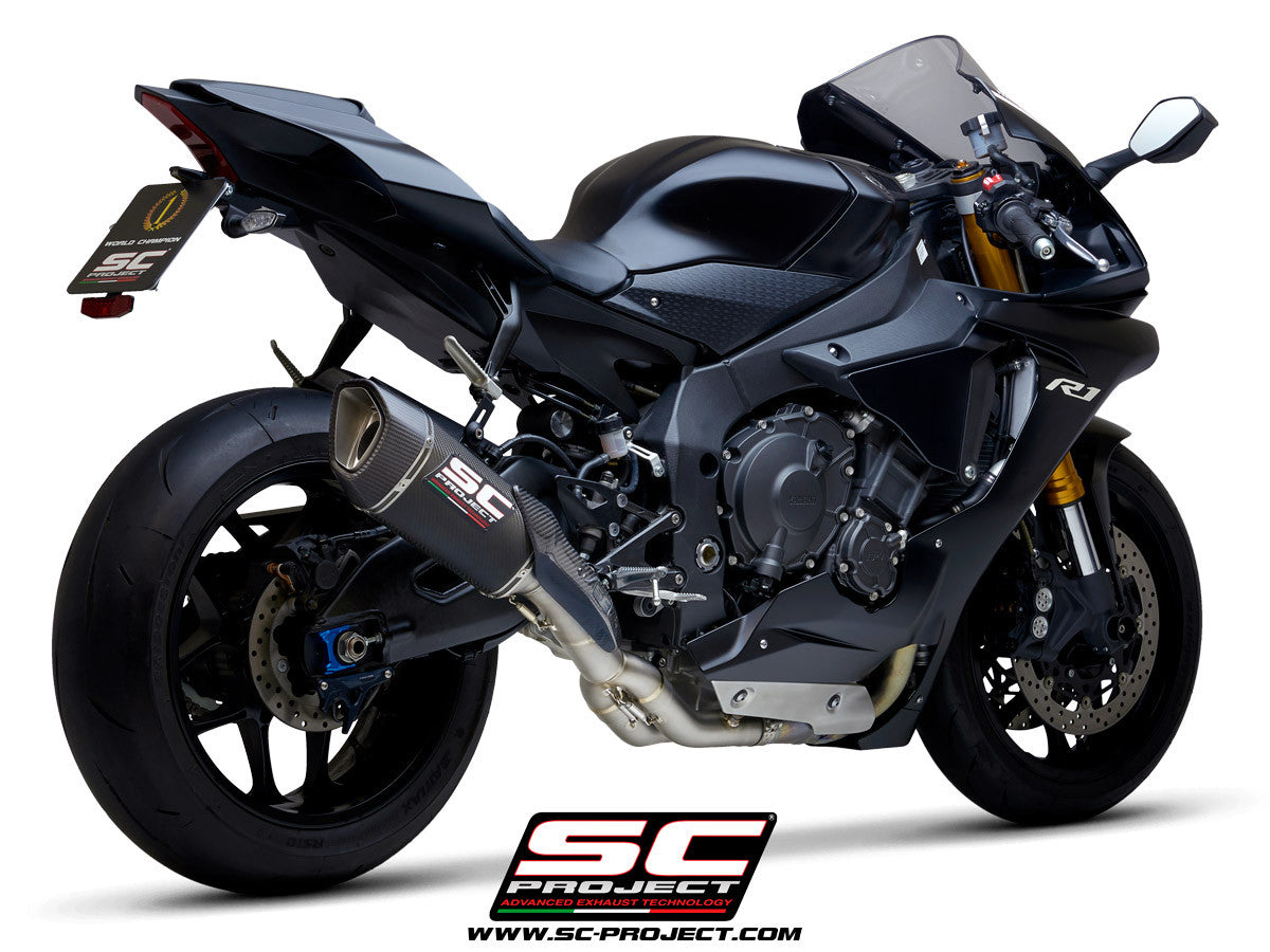 SC-Project Slip-On SC1-R + KAT-Değiştirme Borusu Yamaha YZF-R1/M RN49 (17-19) 