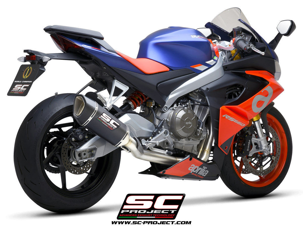 SC-Project Paslanmaz Çelik Komple Sistem 2-1 SC1-R Aprilia RS 660 (20-24) A23A-KC90 