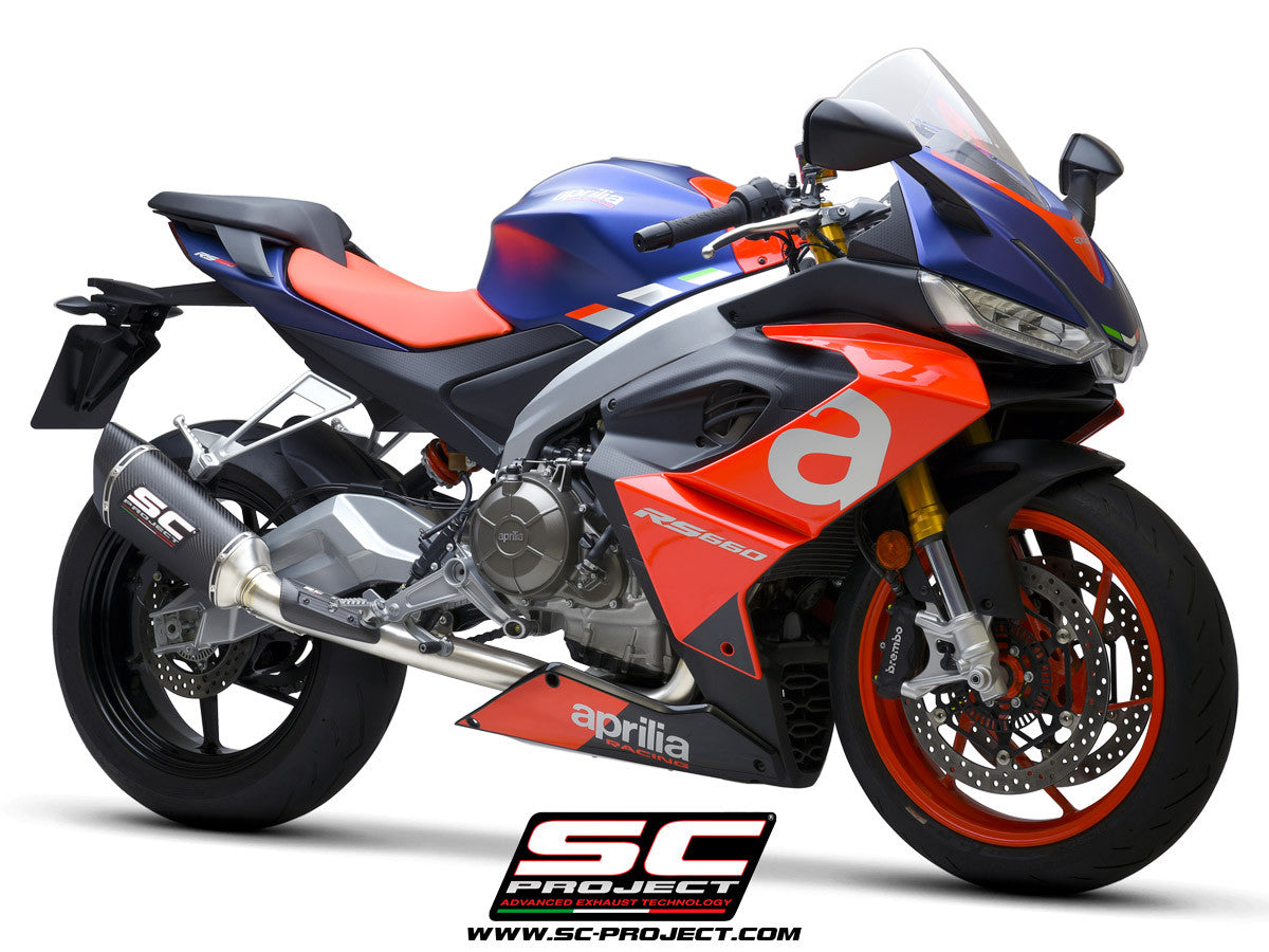 SC-Project Paslanmaz Çelik Komple Sistem 2-1 SC1-R Aprilia RS 660 (20-24) A23A-KC90 