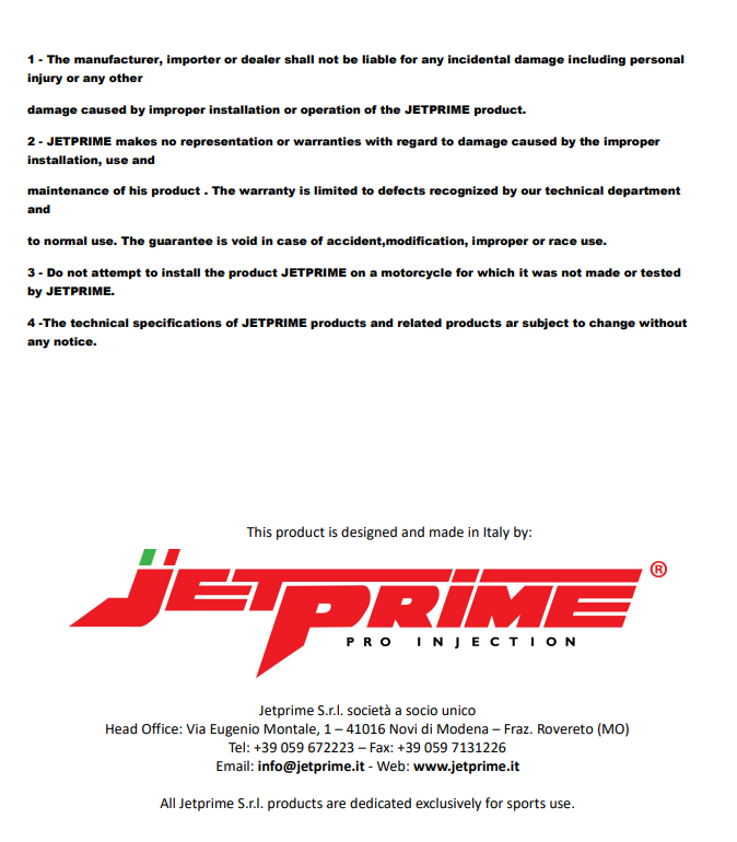 Kill Switch Butonu JetPrime Ducati Panigale V4/S/R (18-20) JP KS 020 