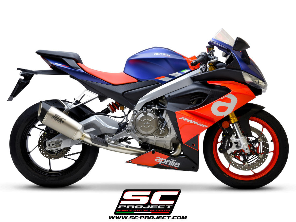 SC-Project Paslanmaz Çelik Komple Sistem 2-1 SC1-R Aprilia RS 660 (20-24) A23A-KC90 
