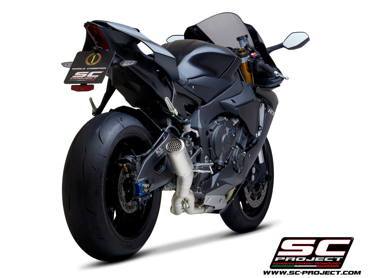 SC-Project Slip-On CR-T + KAT-Yedek Boru Yamaha YZF-R1/M RN49 (17-19) Y11B-DET36 