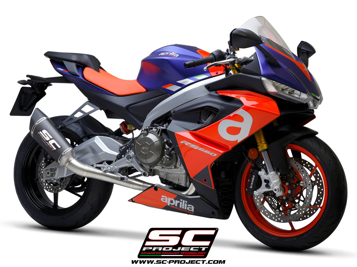 SC-Project Trofeo Titan Komplett sistem 2-1 SC1-R Aprilia RS 660 (20-24) A23A-PTC90 